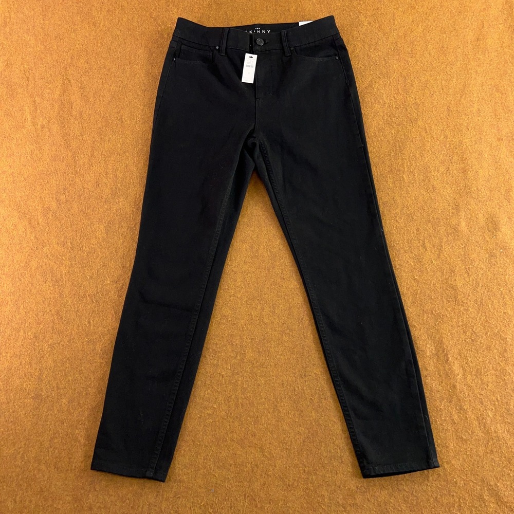 Banana Republic Womens 6 Black High-Rise Skinny Ankle Pants NWT